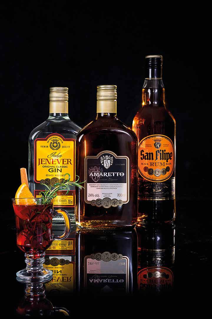 ROZMARYN na miodzie 32 99 29 99 29 99 Gin Jenever cena jedn. 42,84 zł/l Rum San Filipe Black cena jedn. 42,84 zł/l dostępny smak San Filipe White 24 99 22 99 Likier Amaretto cena jedn.