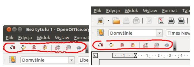 w okienku przeglądarki klikamy Zainstaluj. 2. Następnie trzeba zamknąć i ponownie uruchomić program firefox oraz OpenOffice.org Writer. 3. Po ponownym uruchomieniu OpenOffice.
