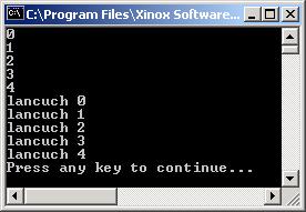 Przykład 1 import java.lang.*; public class Tablice public static void main(string args[]) final int N=5; int liczby [] = new int [N]; for (int i=0; i<liczby.length; i++) liczby[i]= i; System.out.