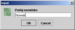 for (int i=0; i<ile;i++) Dane[i].Wyswietl(); String s= JOptionPane.