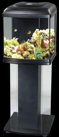 Stylowe akwarium morskie Aqua Nova NM 500 Marine zestaw ( akwarium + szafka ) wyposazony : ~ 2 x 24W świetlówka PL (1/2