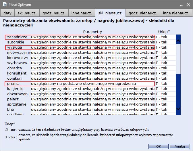 wydłużyć ten okres do 12 miesięcy), - liczbę godzin urlopu, za którą ma być wypłacony ekwiwalent. Przejdź na kartę skł. nienaucz.