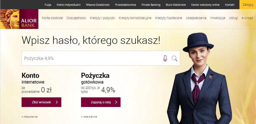 Krok 2: Pierwsze logowanie do bankowości internetowej Alior