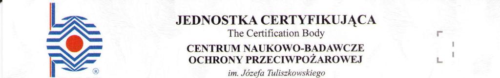 Dobrowolny Certyfikat Zgodności Wydawany na podstawie art. 6 ust. 3 ustawy z dnia 30.08.2002 r. o systemie oceny zgodności (Dz. U. z 2010 r.