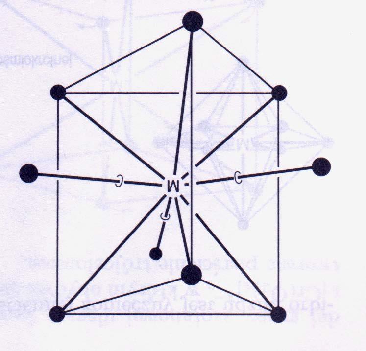 Liczba koordynacyjna 9 Odpowiada jej struktura słup