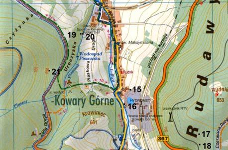Badania wypływów wód radonowych w dawnych wyrobiskach pouranowych Kowar 247 Rys. 1.