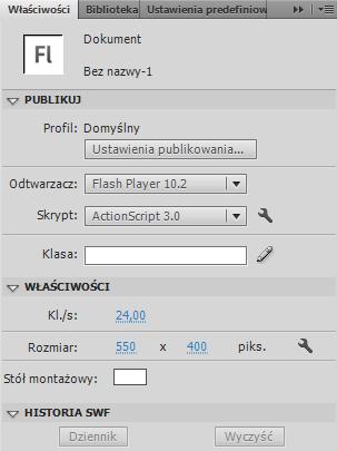 montażowego Opcja Skaluj zawartość umożliwia skalowanie zawartości stołu montażowego w celu