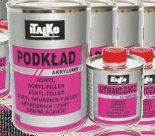 PODKŁADY PODKŁAD EPOKSYDOWY EPOXY PRIMER EPOXIDGRUNDIERUNG ЭПОКСИДНАЯ ГРУНТОВКА ITALKO PODKŁAD EPOKSYDOWY jest jednoskładnikowym uniwersalnym wypełniającym podkładem epoksydowym o bardzo dobrych