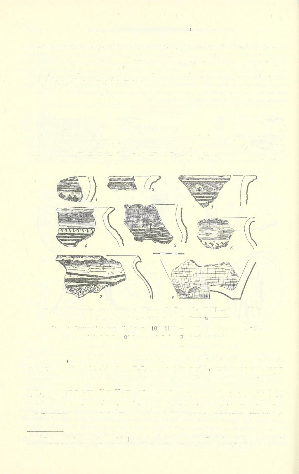 172 WOJCIECH DZIEDUSZYCKI (ryc. 5: 1,2,5). Nielicznie wystąpiły szczątki osteologiczne (krowa 5 kości, koń 2, świnia 2).
