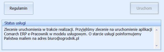 W kolejnym kroku należy zapoznać się z Regulaminem i potwierdzić to poprzez zaznaczenie odpowiedniego parametru