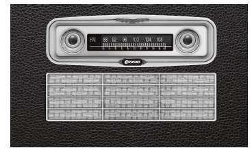 Retro radio UKW To najlepszej klasy radio VHF o tradycyjnym wyglądzie odbiera stacje FM w zakresie 87.5 MHz - 108 MHz w dobrej jakości.