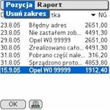 Ostatnią pozycją na liście jest opcja Edytuj kategorie umożliwiająca dodanie, zmianę lub usunięcie kategorii z listy (patrz Kategorie).