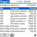 wyników kalkulacji składających się na daną pozycję raportu Pełne podsumowania wyników kalkulacji dla poszczególnych pozycji raportu prezentowane są po podświetleniu żądanej pozycji i wciśnięciu