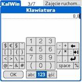 Praca z klawiaturą wirtualną polega na dotykaniu na ekranie (palcem lub rysikiem) rejonów powiązanych z właściwym znakiem graficznym.