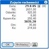 egzekucyjne do zapłaty Razem - suma kwot do zapłaty (pole wyświetlane pogrubioną czcionką bez etykiety) Om - opłata manipulacyjna do przypisania na tytule Ko - koszty operacji do przypisania na