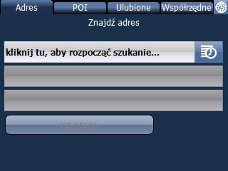 After running the program when GPS communication is fixed, the navigation screen will be opened, where you will see the orange cross indicating current position.