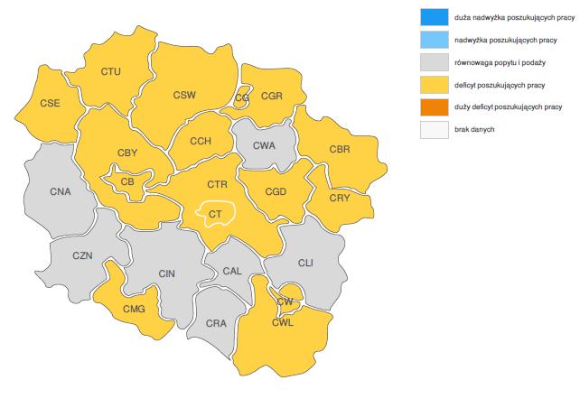 PROGNOZA NA 2017, WOJEWÓDZTWO KUJAWSKO-POMORSKIE RELACJA MIĘDZY DOSTĘPNĄ SIŁĄ ROBOCZĄ A ZAPOTRZEBOWANIEM NA PRACOWNIKÓW MURARZE I TYNKARZE Źródło: http://barometrzawodow.pl/ 5.