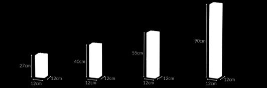 12x12x27 12x12x40 12x12x55 12x12x90 8,5 kg/szt.