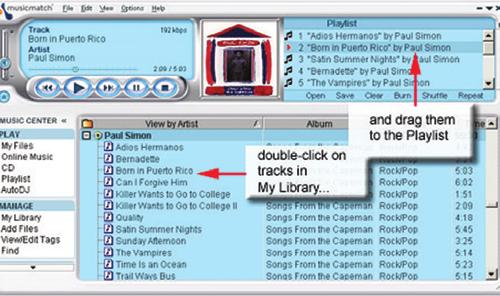 18 tworzenie i zachowywanie list utworów tworzenie i zachowywanie list utworów 1 otwórz My Library naciskając My Library w MUSIC CENTER.