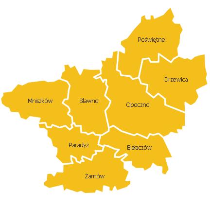 POŁOŻENIE Szlak znajduje się w obrębie