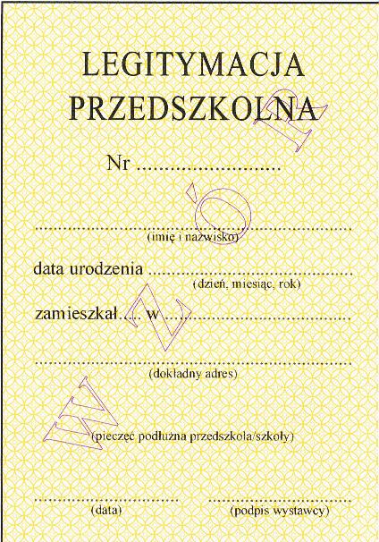 II/181/2 mogły by wydawane do roku szkolnego 2010/2011; zachowuj wa no do czasu uko czenia przez dziecko