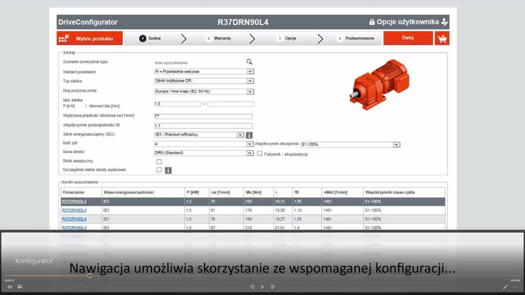 Krok 2: Konfiguracja produktu Wyszukiwanie produktów 4 4.1.1 Rozpoczęcie konfiguracji produktu poprzez wybór grupy produktów 1.