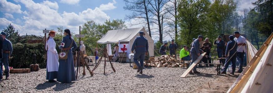 1 maja 2017 (poniedziałek) Piknik Rodzinny godz. 10.00 18.00, Dziedziniec Ratusza Gorlice 1915. Pamiętamy wystawa, dioramy, obóz wojskowy Już dzisiaj zapraszamy na podróż w czasie do roku 1915.