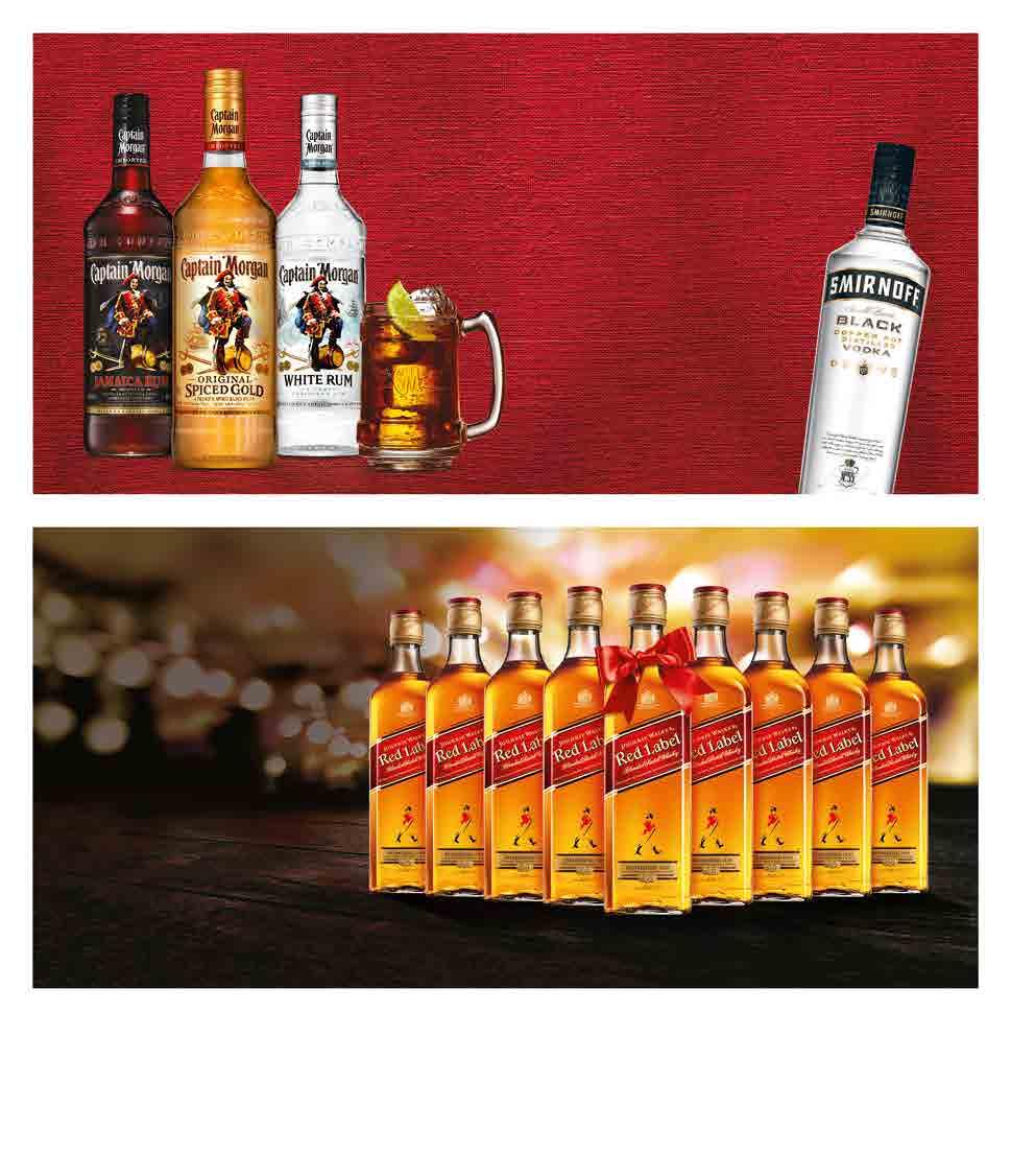 6 + 1 6 dowolnych but. Captain Morgan 0,7 L = 1 but.