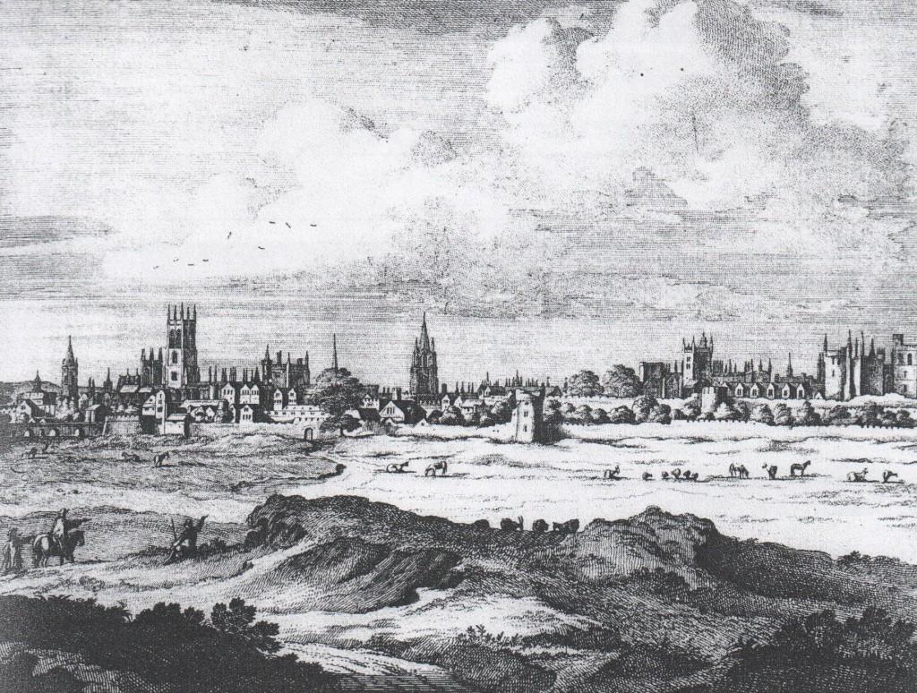 Il. 1. Oxford w XVIII wieku, źródło: W. Il caro sassone, Georg Friedrich Händel : Lebensbeschreibung W wieku XVIII Oxford (w 1750 ok. 8.000, w 1800 12.