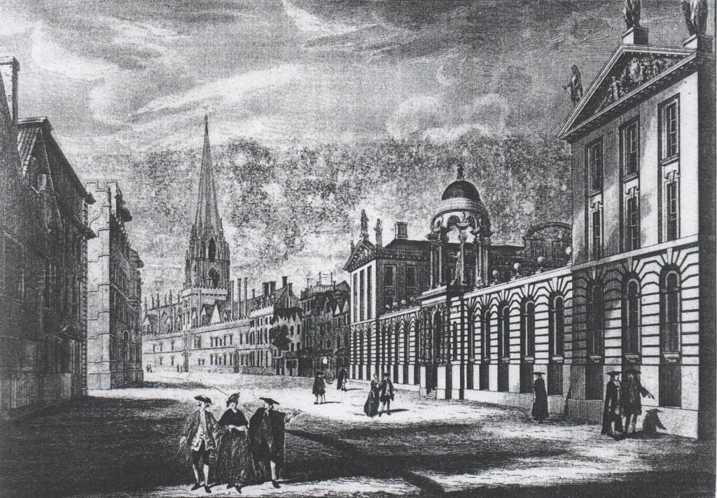 Il. 2. Queen s College w Oxfordzie w XVIII wieku, źródło: W.