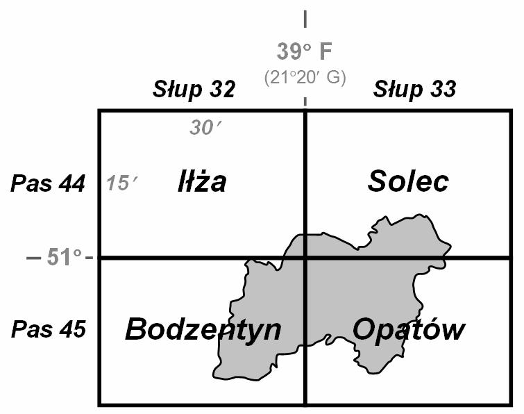 IDENTYFIKACJA PUNKTÓW DAWNYCH SIECI TRIANGULACYJNYCH W POWIECIE OSTROWIECKIM 17 Rosyjskie prace triangulacyjne z okresu przed I wojn¹ œwiatow¹ charakteryzuj¹ siê niezbyt wysok¹ dok³adnoœci¹