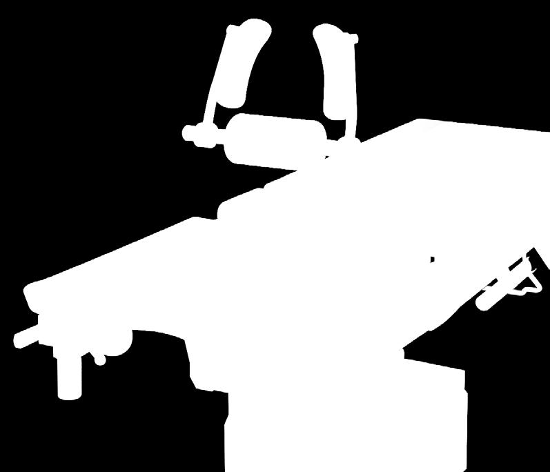ATTACHMENT FOR BACKWARD NAILING WS 95.5 designed to hold the hip while the patient is in a supine position (when the leg support is detached from the table).