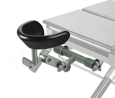 HAND SUPPORT WS 22.5 used as a support for the surgeon's forearms while working in a standing or sitting position behind the patient's head.