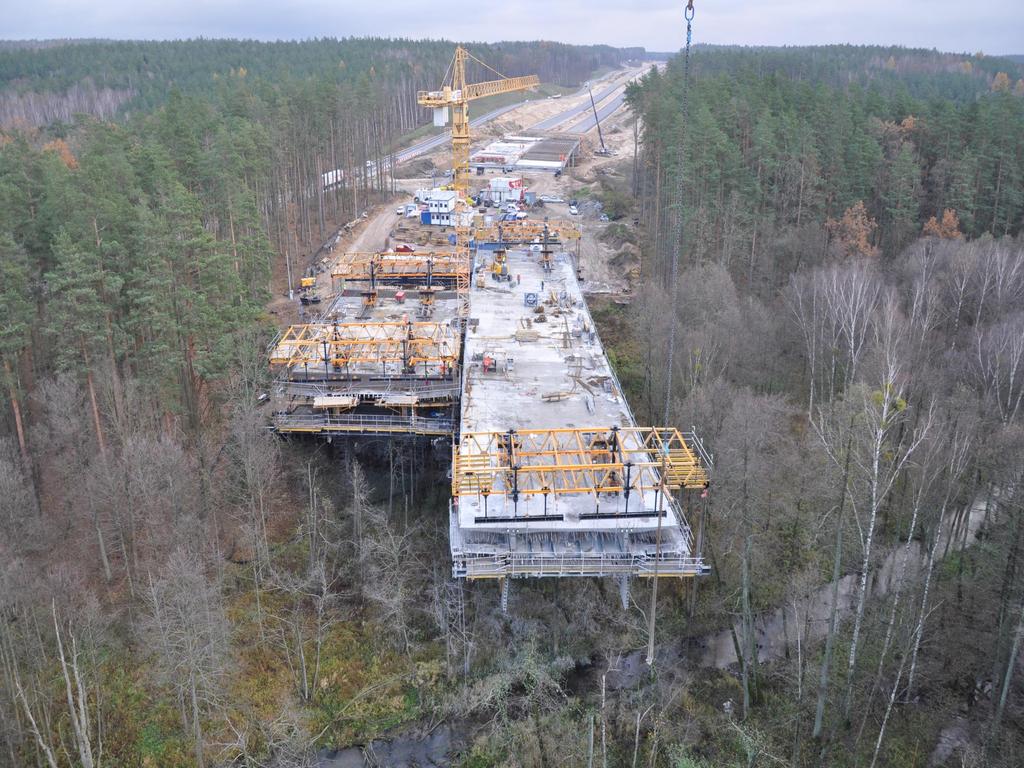 Most MS-30.1 przez rzekę Drwęcę S7, pododcinek C2 Rychnowo - Olsztynek Generalny Wykonawca: STRABAG Sp. z o.