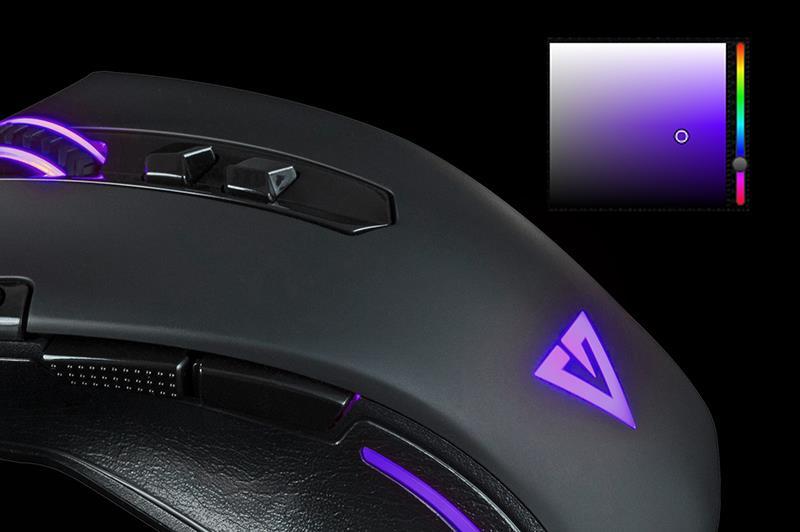 Optyczna mysz gamingowa Podświetl ją w dowolnych kolorze Mysz MODECOM MC-GMX3 wyposażona jest w podświetlenie typu LED, które nada niepowtarzalny charakter zestawowi każdego gracza.