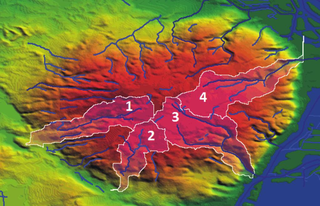 Localization of selected catchments Rys.