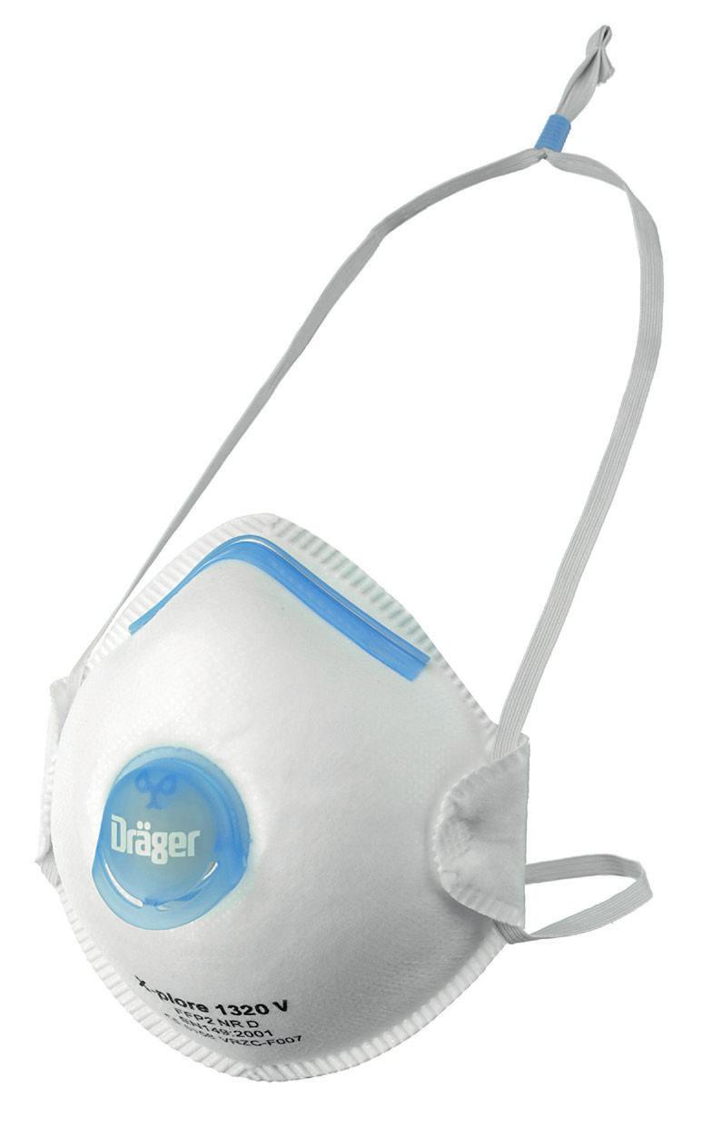 Dräger X-plore 1300 Półmaski przeciwpyłowe Dräger X-plore 1300 łączy sprawdzoną i niezawodną ochronę dróg oddechowych z inteligentnymi nowymi koncepcjami, zapewniając dużą wygodę i łatwość użycia.