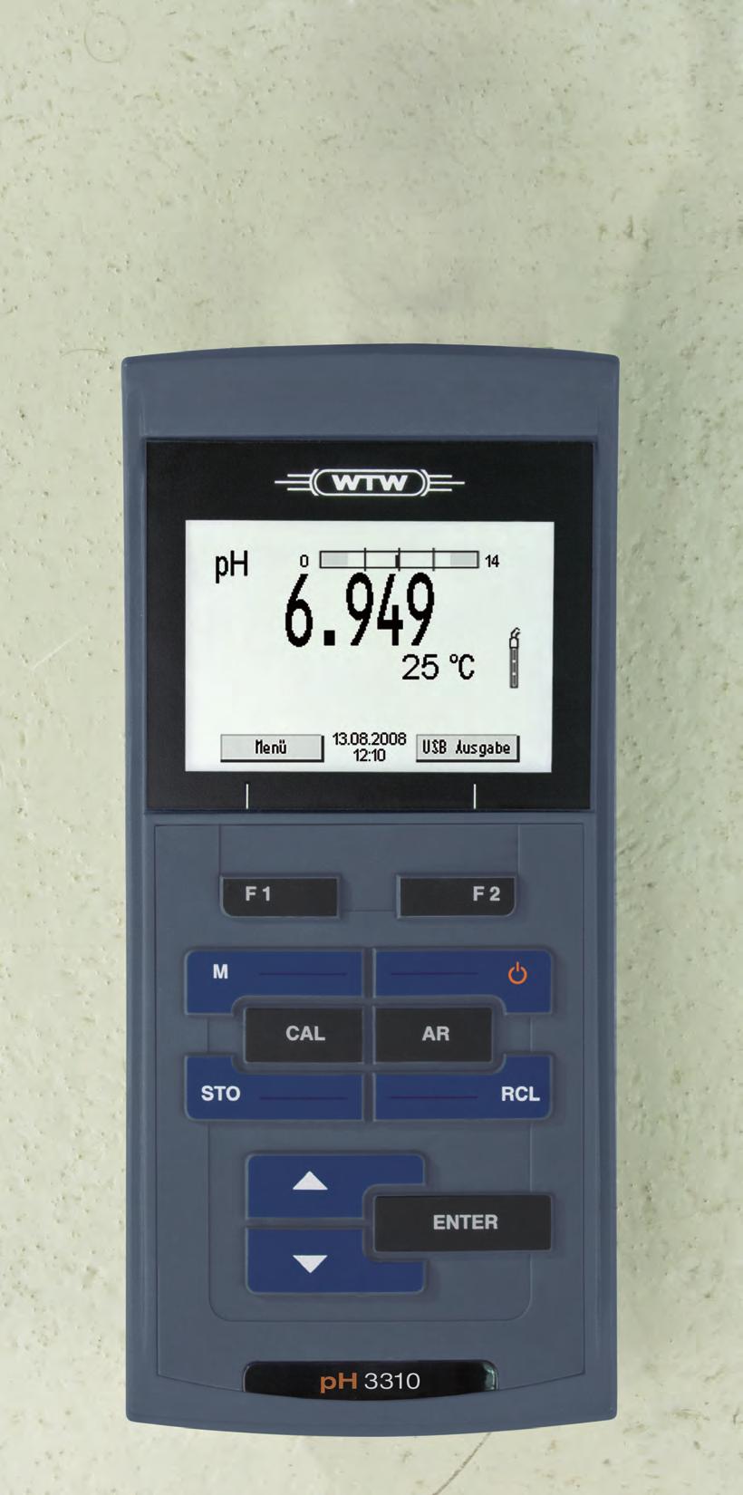 Urządzenia pomiarowe ph 3310, ph/ion 3310, Cond 3310 oraz Oxi 3310 posiadają następujące zalety: Interwałowa rejestracja do 5000 zestawów
