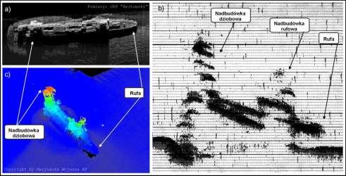 Jeśli po zakończeniu pomiarów hydrograficznych wraku posiadamy wszystkie wymagane Zadaniem Technicznym dane batymetryczne a zarejestrowane obrazy sonarowe są dobrej jakości to badanie takie możemy