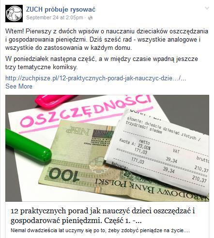 Opublikuj link do jakiegoś praktycznego zrób to sam i nie musi to być koniecznie lifestylowe DIY wykorzystaj tematykę bloga, misję i charakter firmy, by przekierować fana z Facebooka do wartościowej