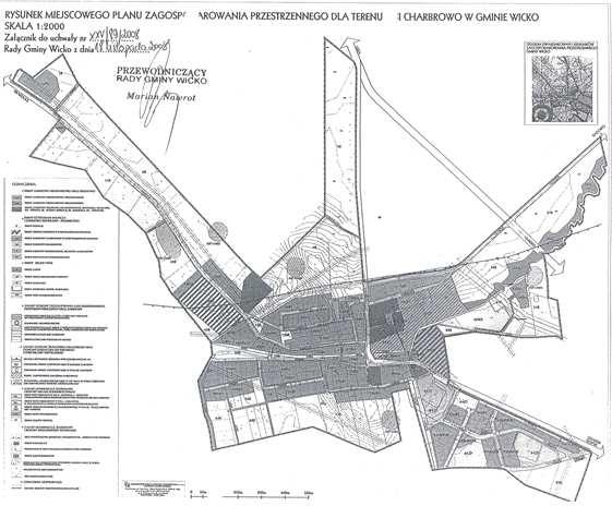 3. Gmina Wicko, wieś Charbrowo W kierunkach rozwoju infrastruktury drogowej zakłada się rozwój poprzez m. in. zachowanie rezerwy terenu pod budowę drogi wojewódzkiej nr 214.