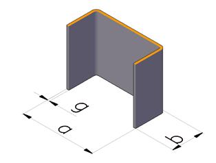 KONSTRUKCYJNE STRUCTURE CEOWNIKI RÓWNORAMIENNE EQUAL-SIDED CHANNEL SECTIONS Wymiary Dimensions a b [mm] Grubość ścianki / Wall thickness g [mm] 2,0 2,5 3,0 4,0 5,0* Masa / Mass [kg/m] Długość [m] 30