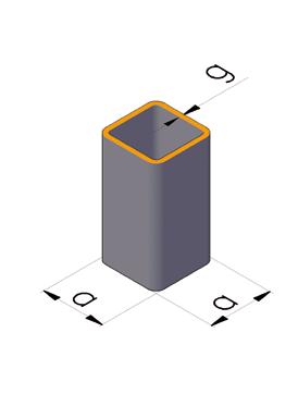 KONSTRUKCYJNE STRUCTURE KSZTAŁTOWNIKI ZAMKNIĘTE KWADRATOWE SQUARE HOLLOW SECTIONS Wymiary Dimensions a a [mm] 1,5 2,0 2,5 3,0 4,0 5,0 6,0 Długość [m] 20 20 0,87 1,12 4-6 25 25 1,10 1,36 1,64 1,89 4-6