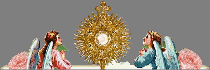 Eucharistic Adoration takes place in our parish every Tuesday beginning