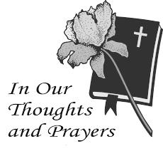 Please pray for the recently deceased: Waszym modlitwom polecamy zmarłą: + Susan Hudak My Parish! My Family! My Responsibility!