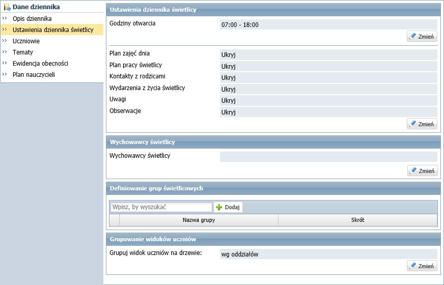 UONET+. Prowadzenie dziennika świetlicy 6/28 1.