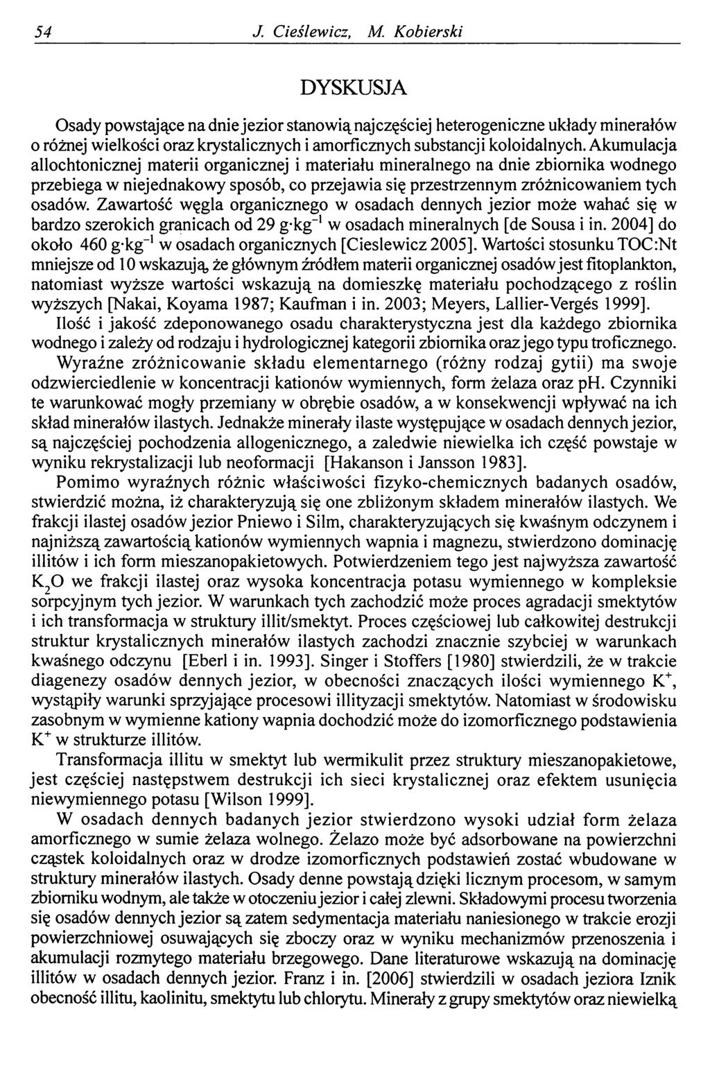 54 J. Cieślewicz, M.