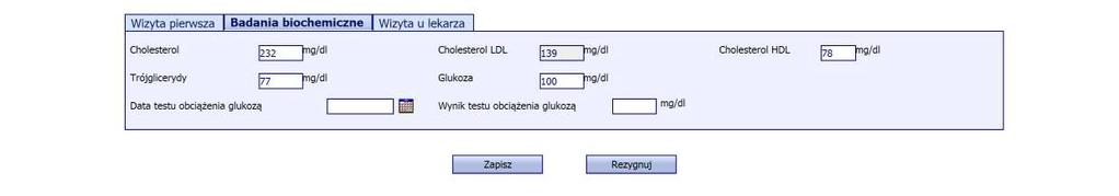 JEŻELI POZIOM GLUKOZY SUGERUJE POTRZEBĘ WYKONANIA TESTU OBCIĄŻENIA