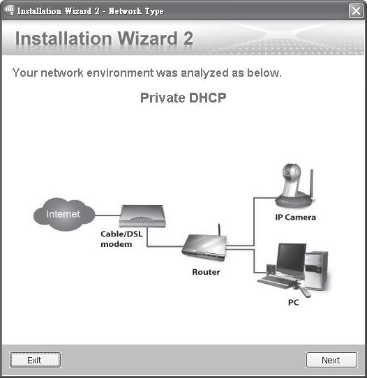 Po analizie sieci, kliknij Dalej aby kontynuować. IW 2 Installation Wizard 2 3.