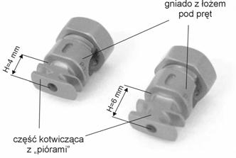 .. 51 a) b) Gniazdo z łożem pod pręt Rys. 4.